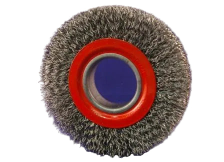 Steel cleaning brush 150x25mm arbor hole 80mm steel 0.50mm