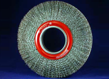 Steel cleaning brush 250x25mm arbor hole 50,8 steel 0.30mm
