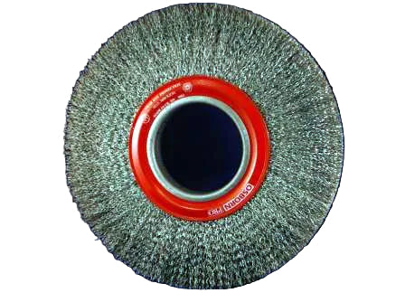 Steel cleaning brush 250x25mm arbor hole 50,8 steel 0.30mm