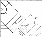 MIRA formtool 45°/12.0mm - 1 angle type B - 304B