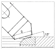 MIRA formtool 15°/9.5mm - 1 angle type B - 352B