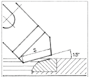 MIRA formtool 15º - 1 angle extra hard type BX - 352BX