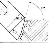 MIRA formtool 75° - 1 angle - 353A