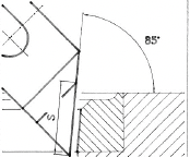 MIRA formtool 85° - 1 angle - 365A