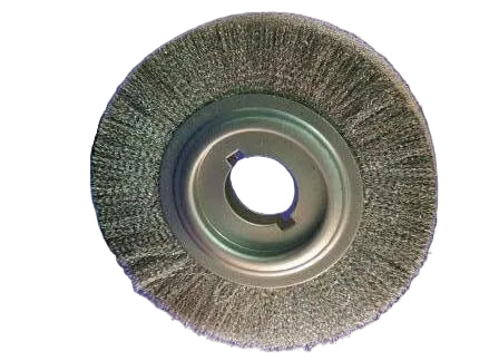 Steel cleaning brush 250x25mm arbor hole 54.4mm
