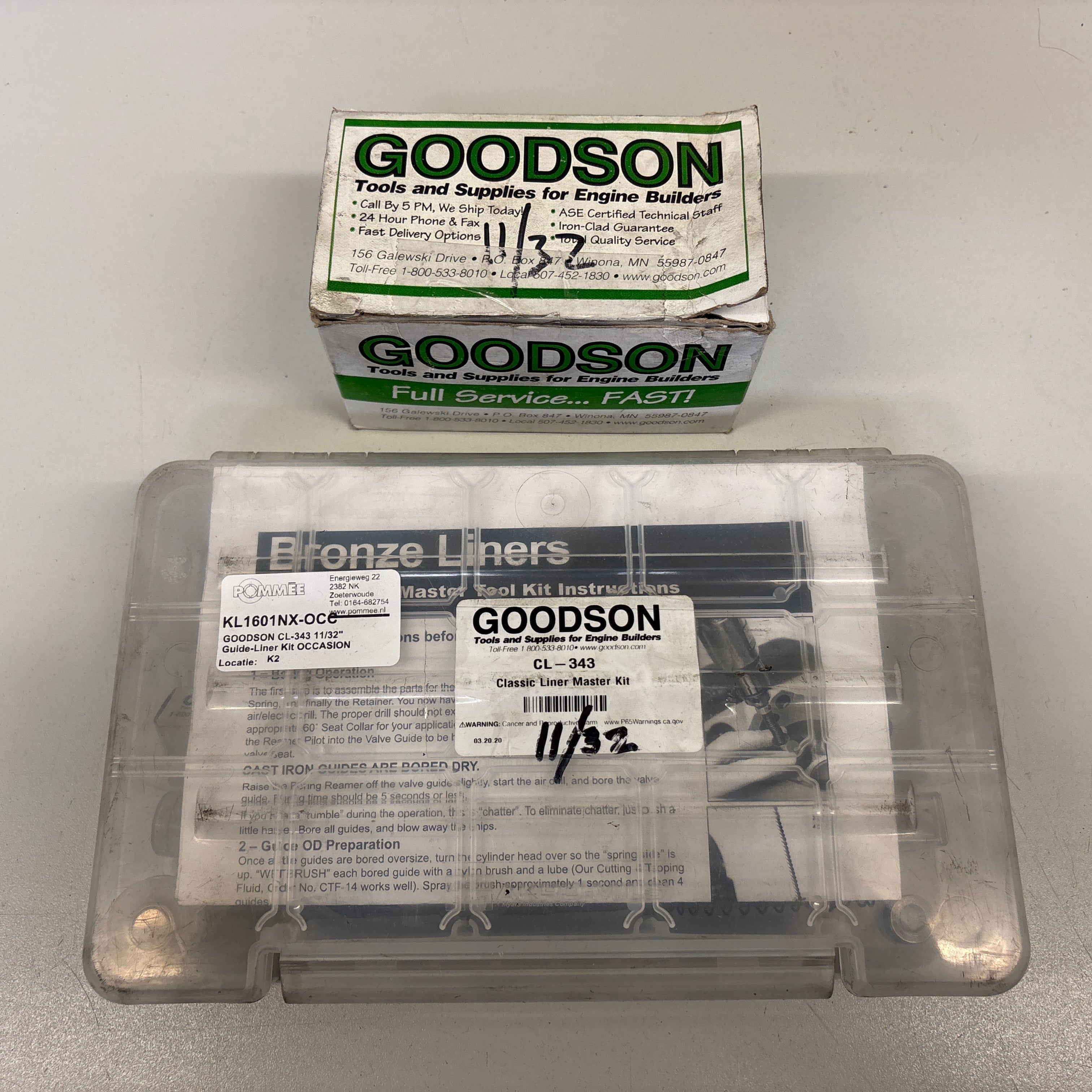 GOODSON CL-343 11/32" Guide-Liner Kit OCCASION
