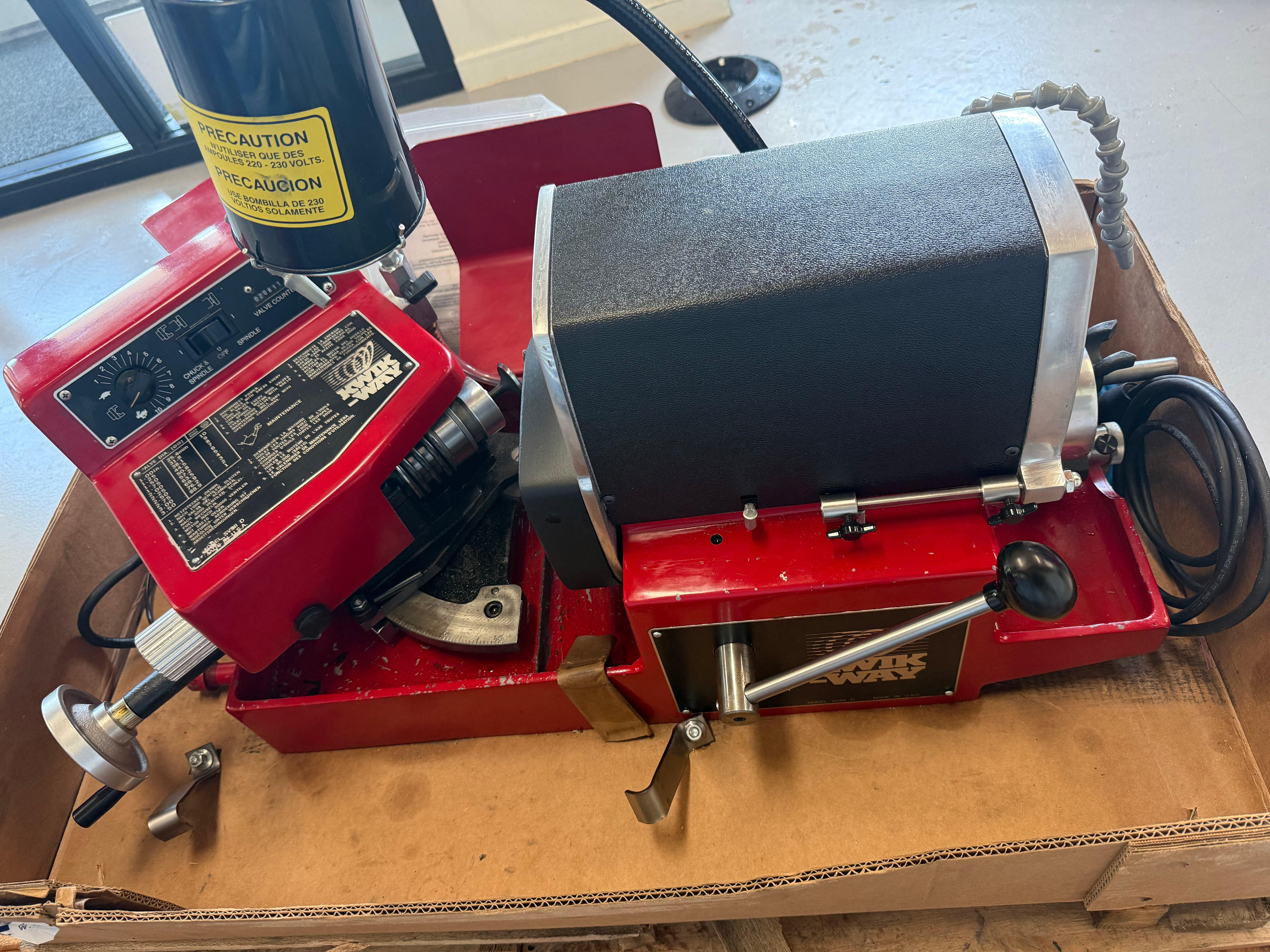 KWIK-WAY Valve Refacing Machine
