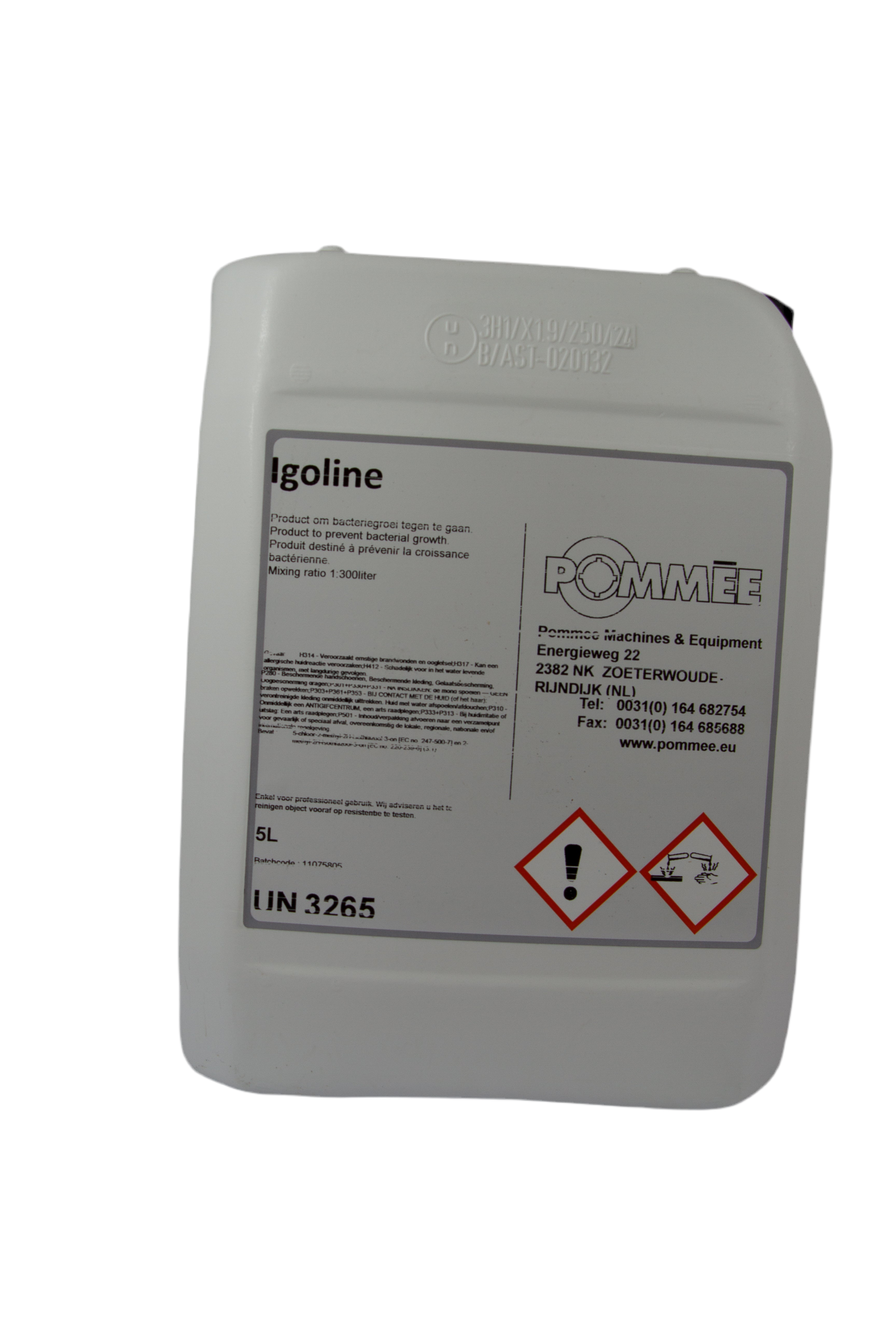 IGOLINE - concentrated coolant for pressure tester mixture 0.3% (5 ltr.)