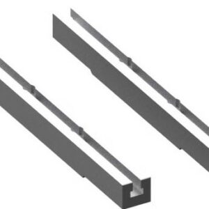 H=120mm Pair of one groove parallel supports