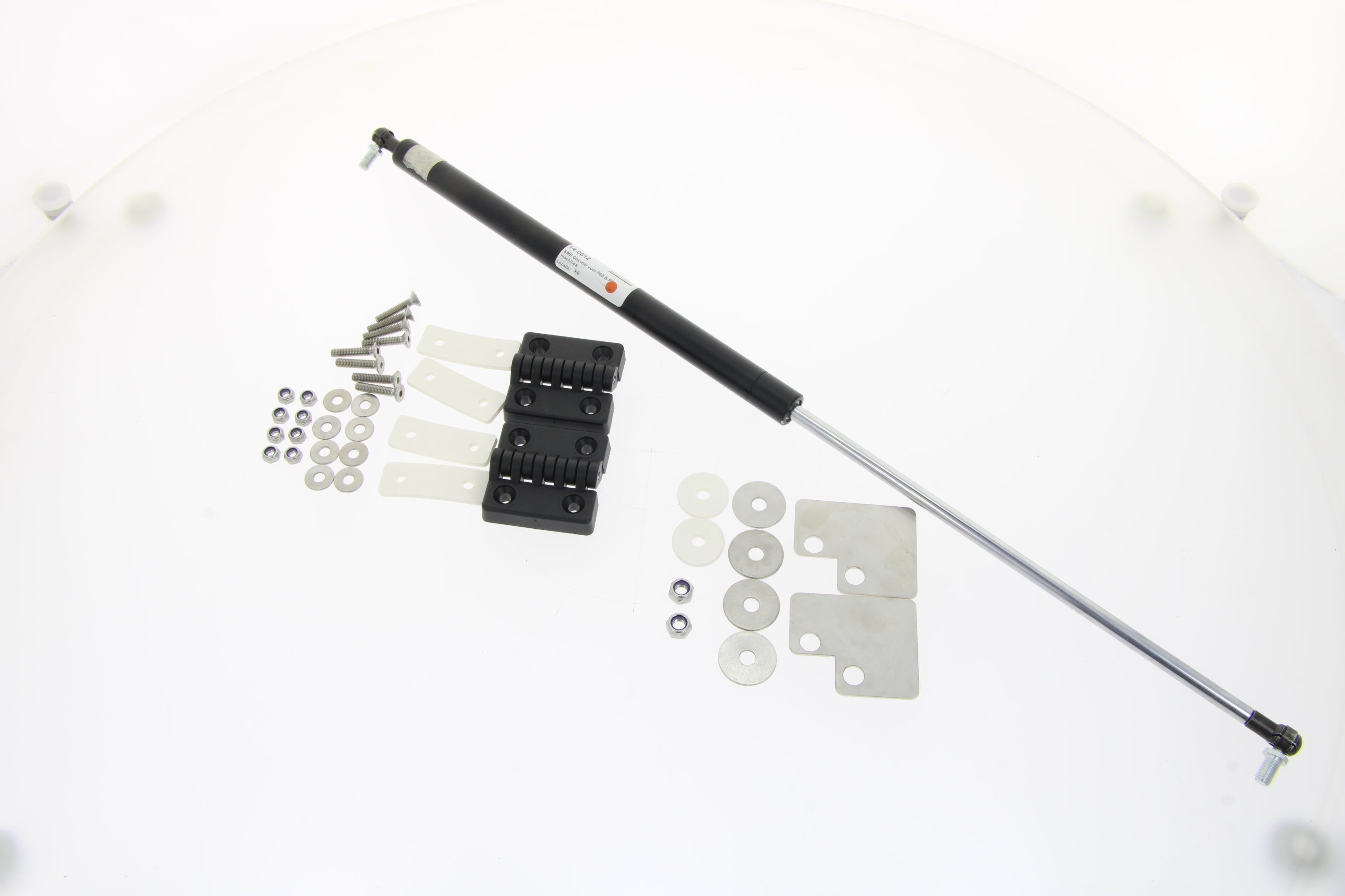 TEKNOX pair of hinges with shock absorber assembly for cover P and SIMPLEX models