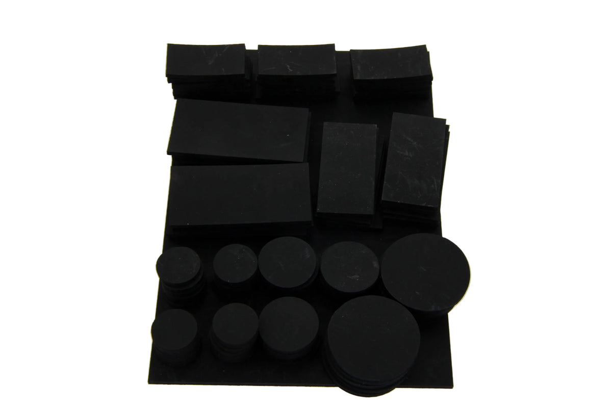 SERDI kit of black rubber pads, various sizes for SPT-machines - 010056