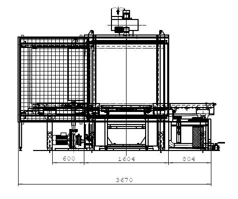 TEIJO C-1200-22SS 2 stage Washing Machine with pneumatically controlled sideways opening door