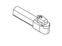 COMEC 9.52mm CBN/PCD insert tool holder Ø 12x55 mm (without insert)