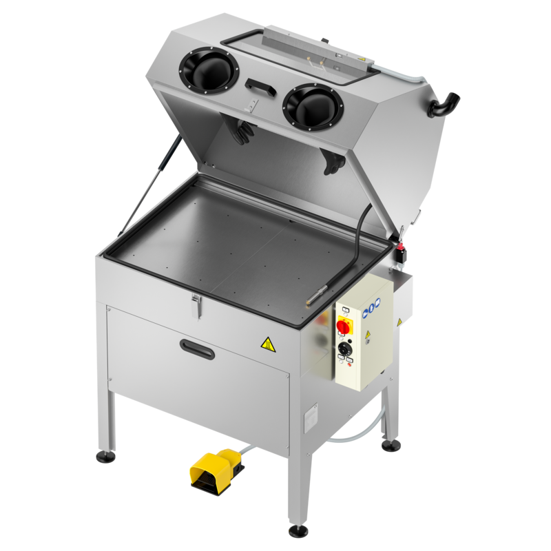 TEKNOX LAVAPEN X Manual high-pressure 80 BAR metal washer with hot liquid in closed cabin