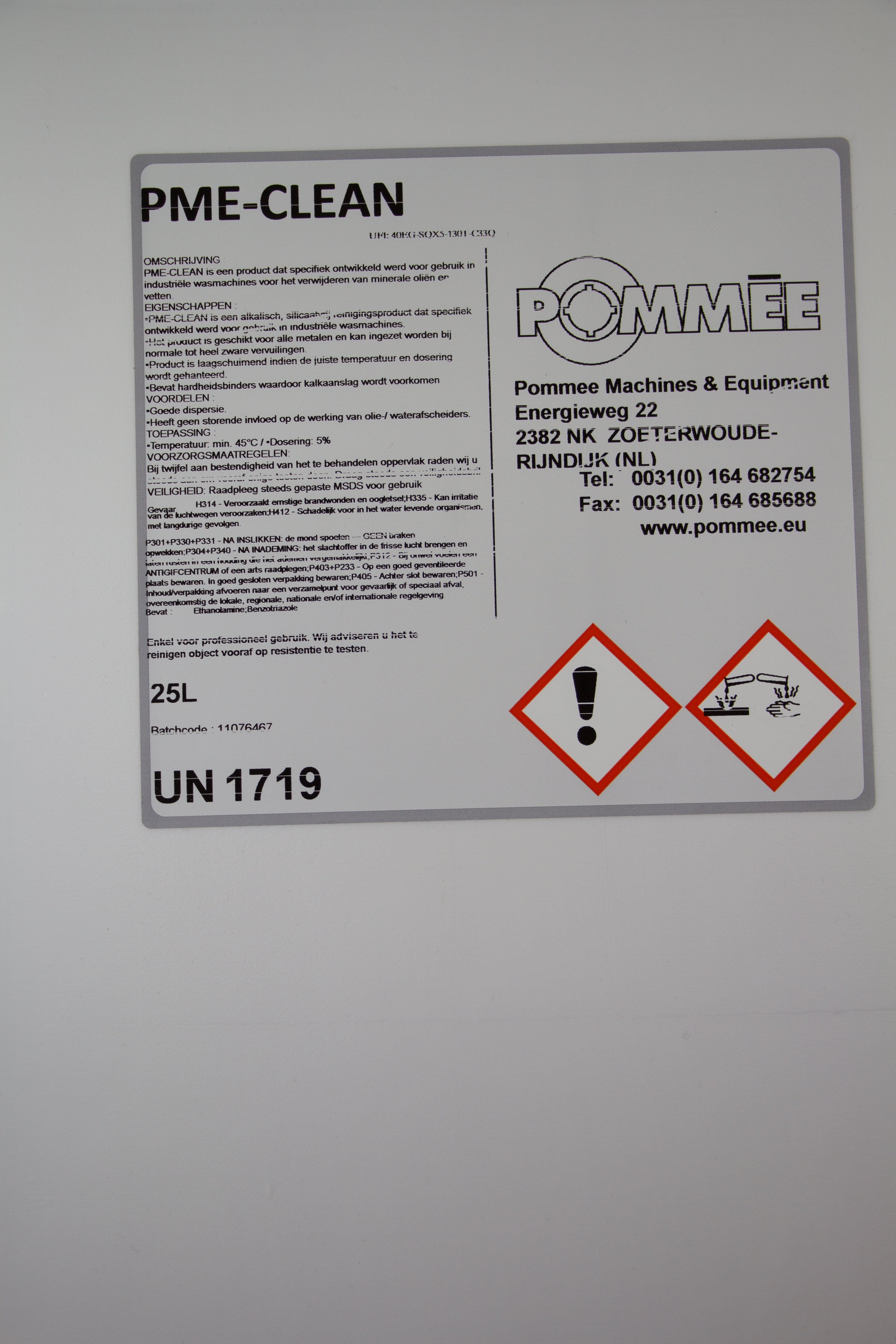 PME CLEAN detergent liquid 25 kg - mix 5%