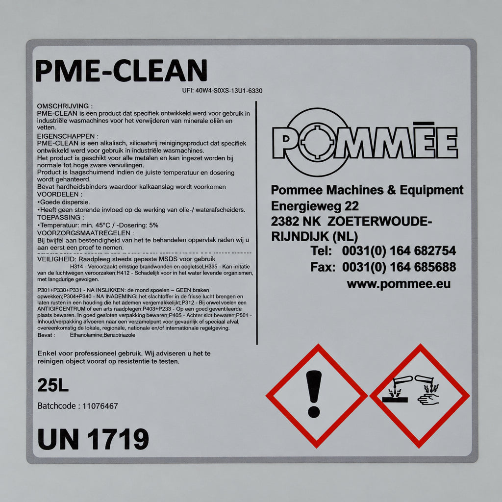 PME CLEAN detergent liquid 25 kg - mix 5%