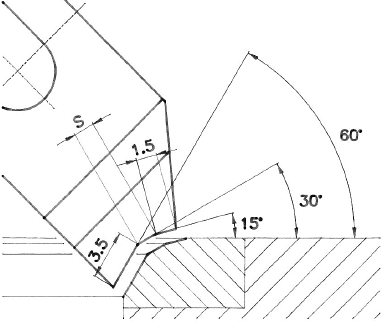 MIRA Formtool 1.5/30° - extra hard type AX - 215AX