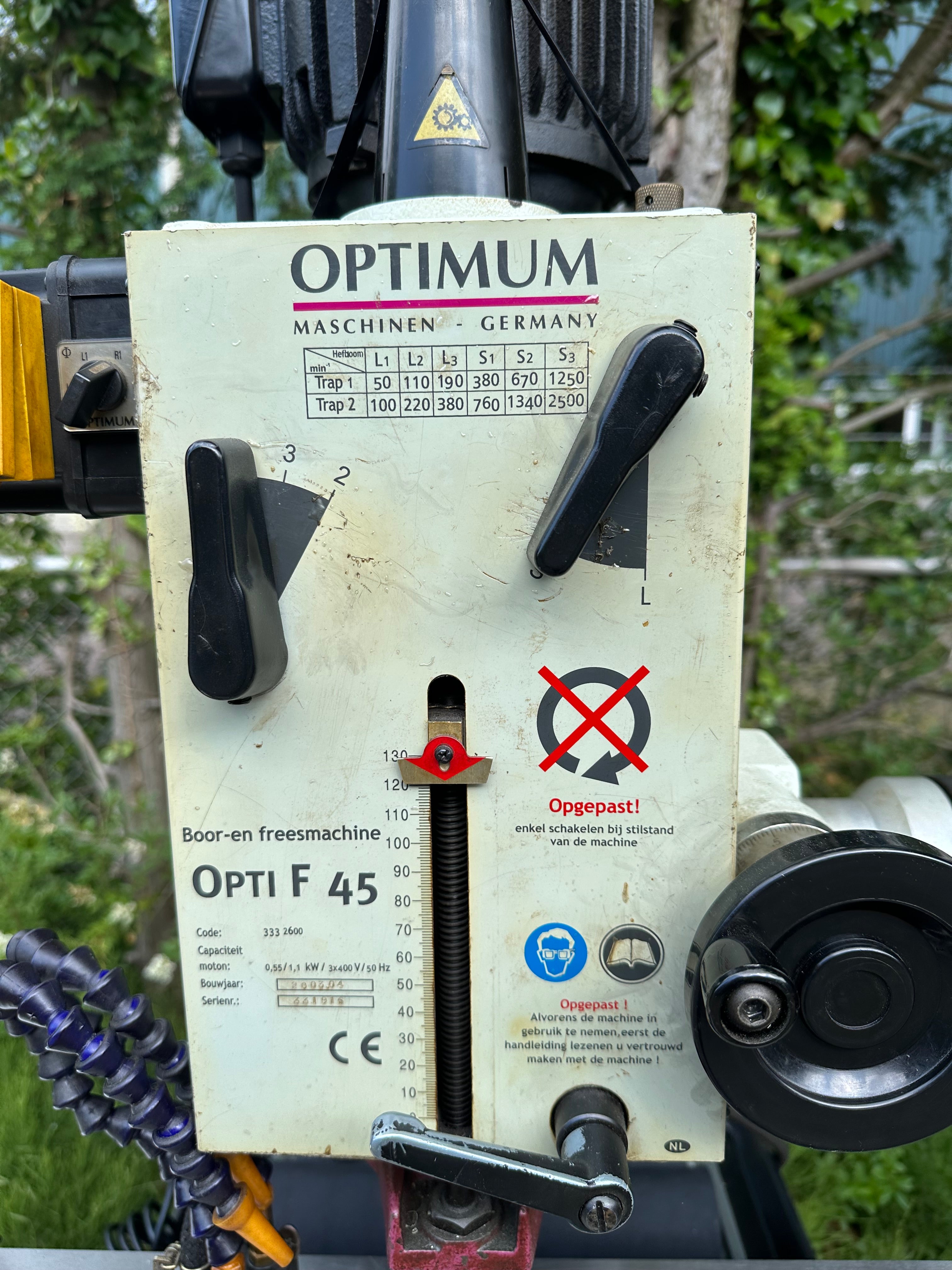 Optimum F45 Milling Machine Occasion