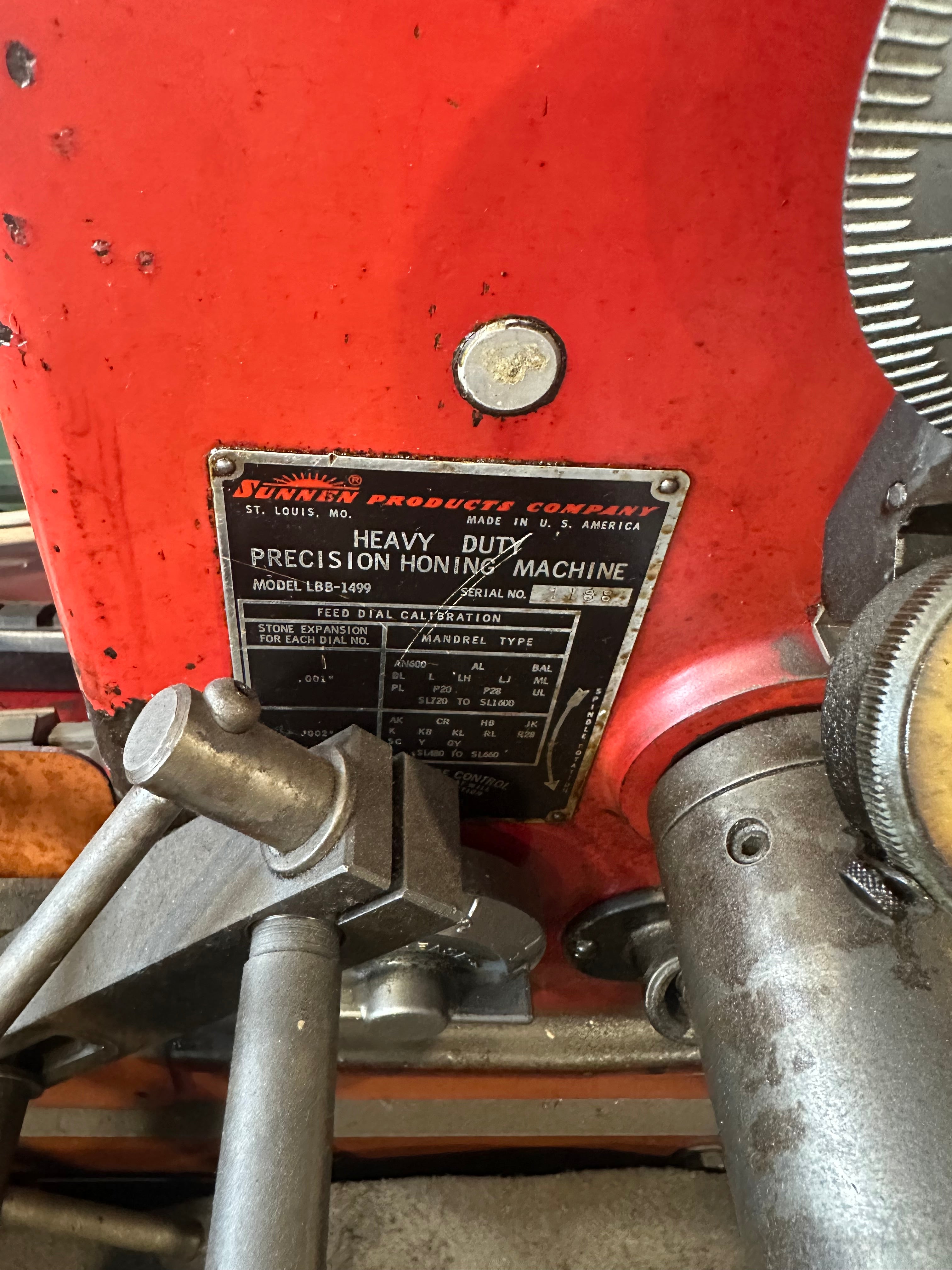 SUNNEN LBB 1499 Honing Machine Occasion