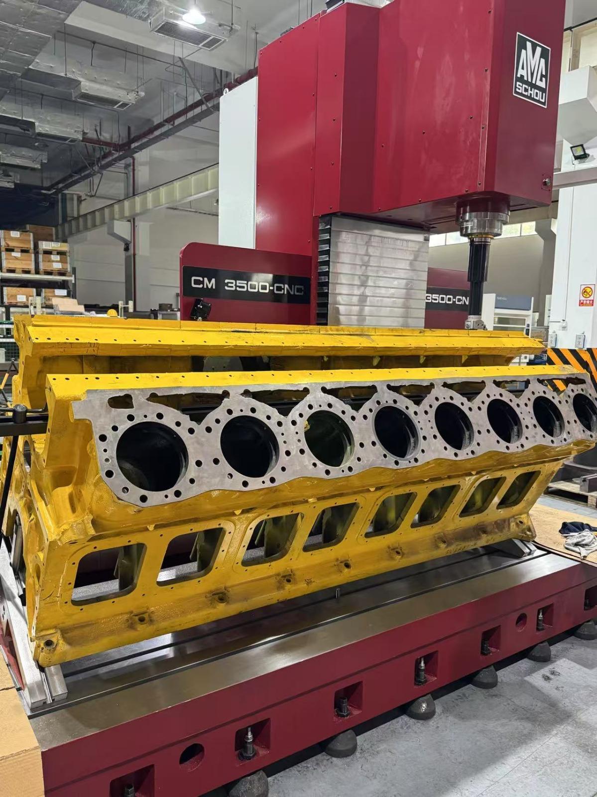 HEAVY DUTY CNC MACHINING CENTERS FOR CYLINDER BLOCK BORING, MILLING AND LINEBORING