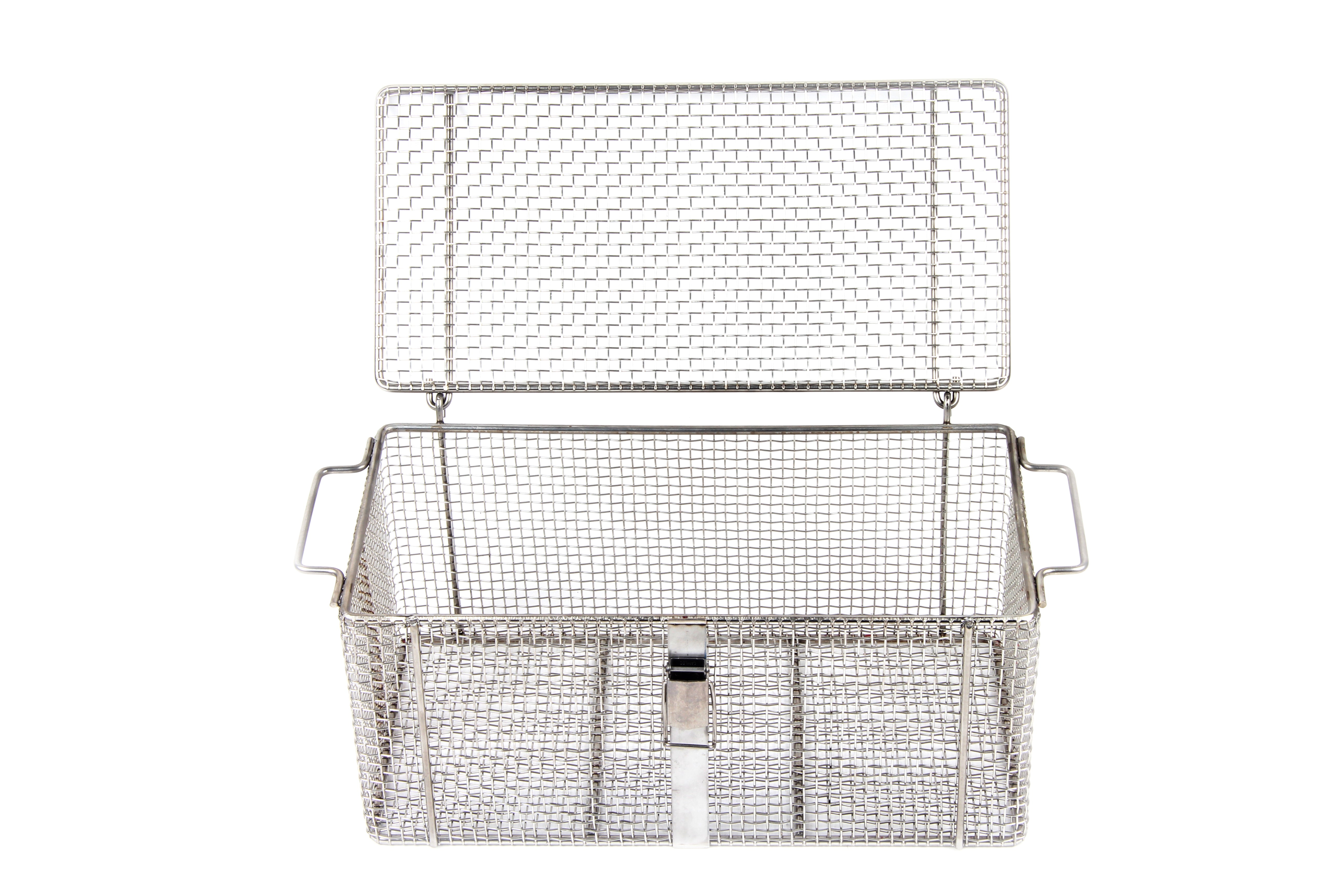 PME RVS mesh basket with lid 400x200x170mm