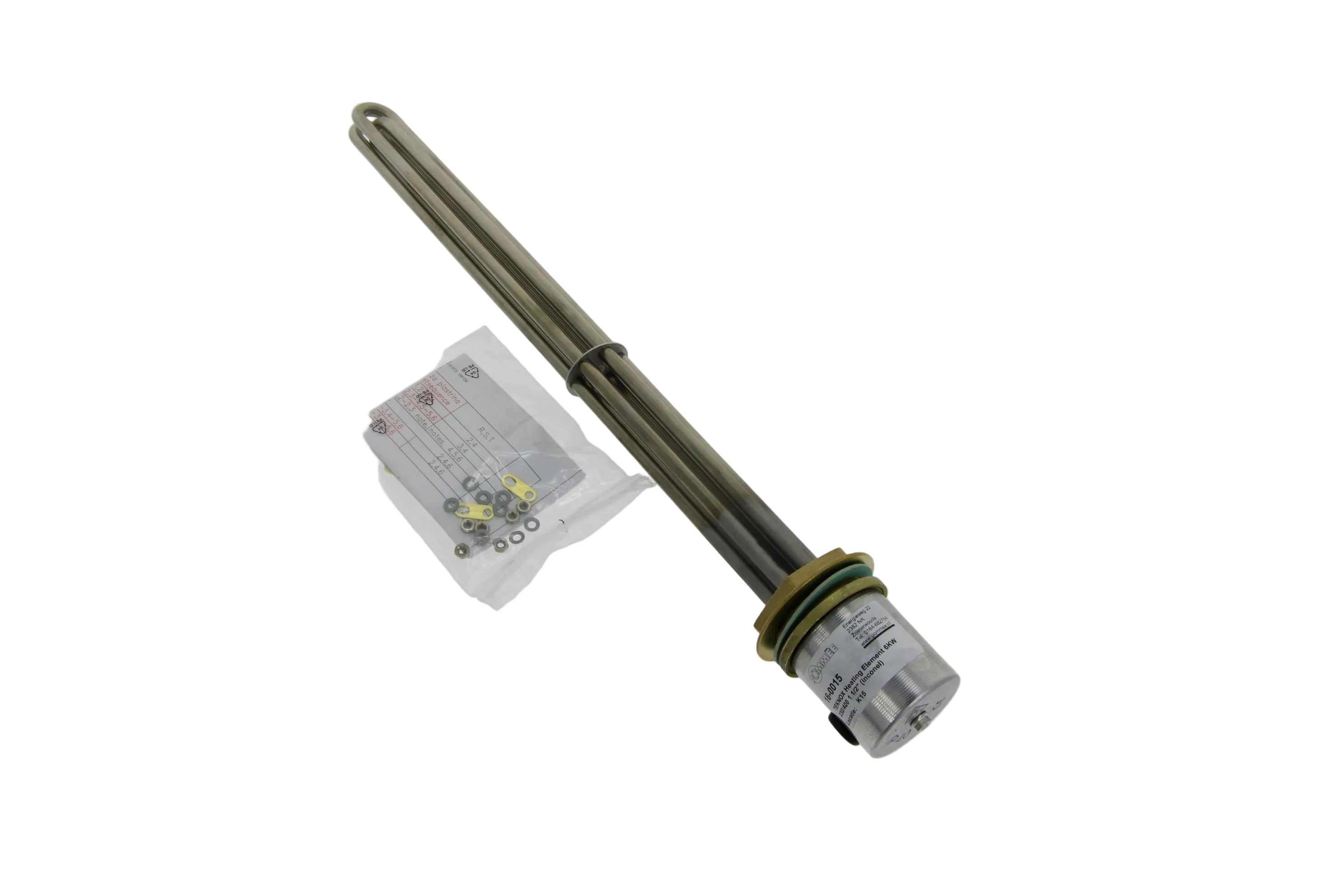 TEKNOX Heating Element 6KW 230/400 1 1/2" (inconel) for TEKNOX P100 & Simplex 100