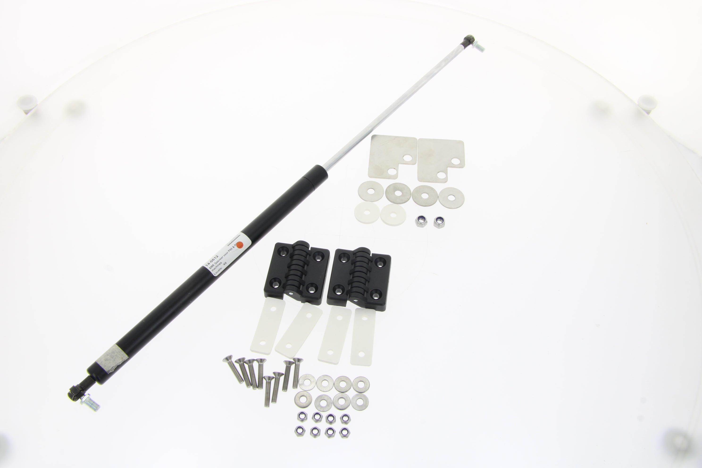 TEKNOX pair of hinges with shock absorber assembly for cover P and SIMPLEX models