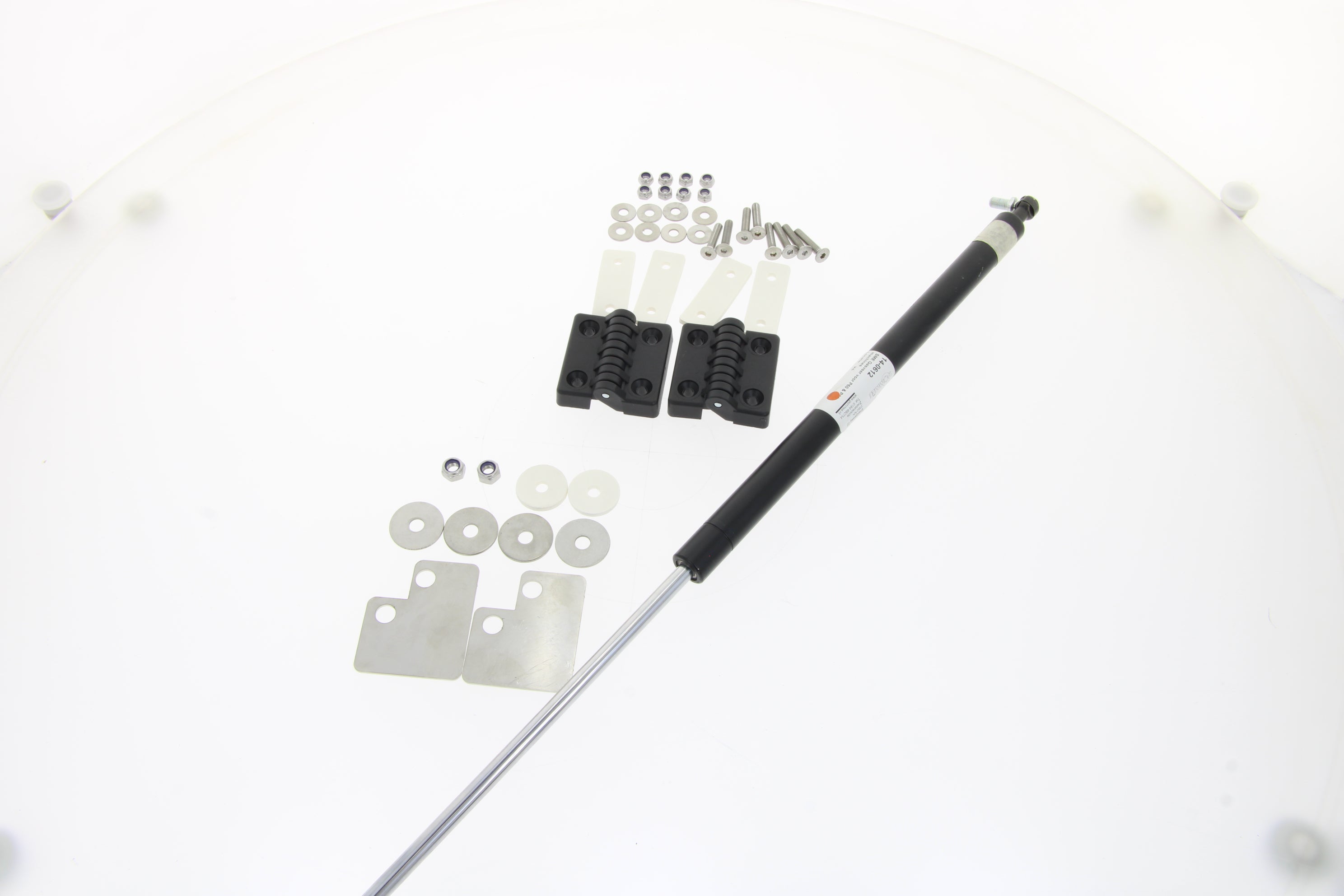 TEKNOX pair of hinges with shock absorber assembly for cover P and SIMPLEX models