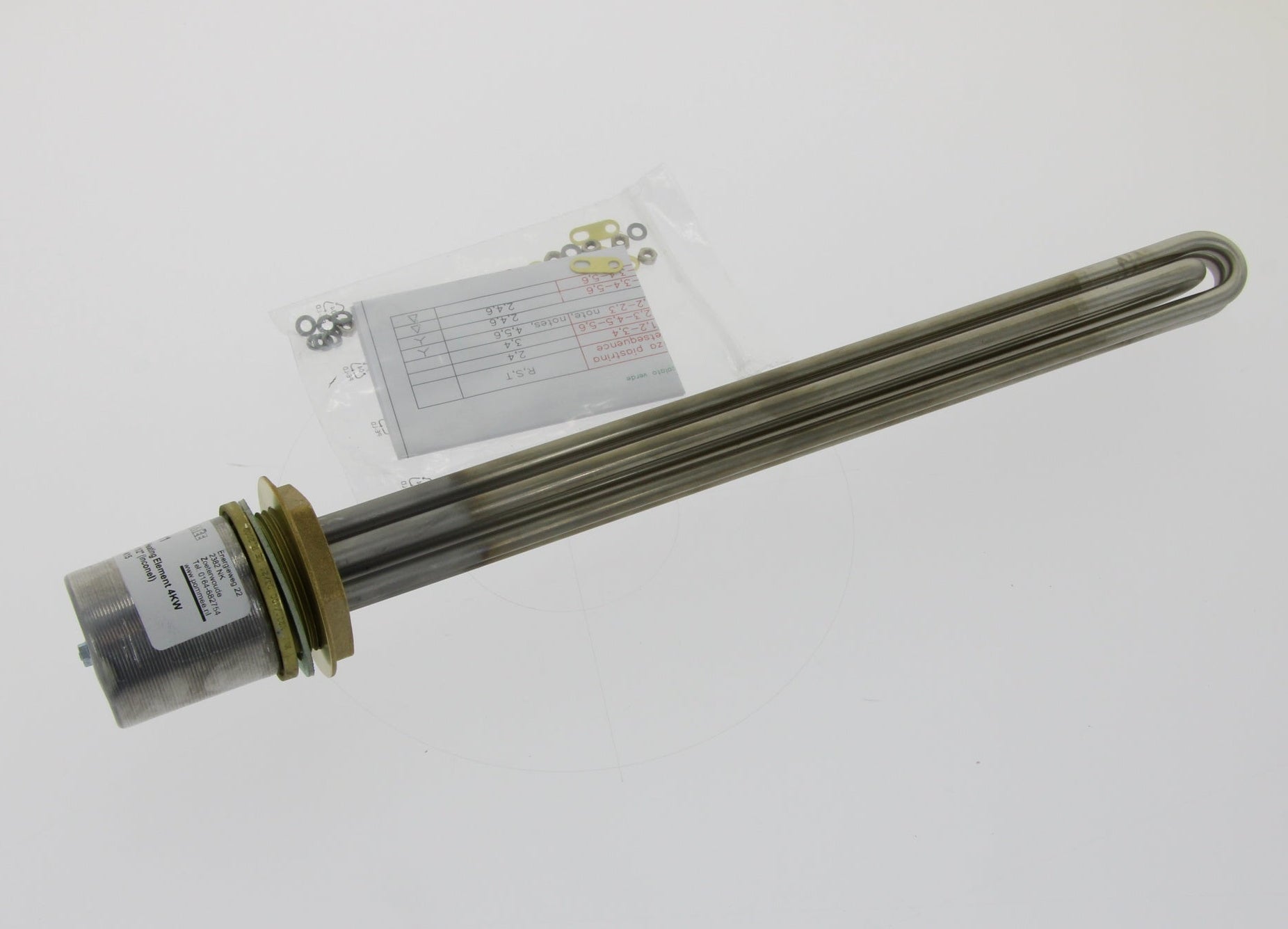 TEKNOX Heating Element 4KW 230/400 1 1/2" (inconel) for TEKNOX Simplex 80 & P80