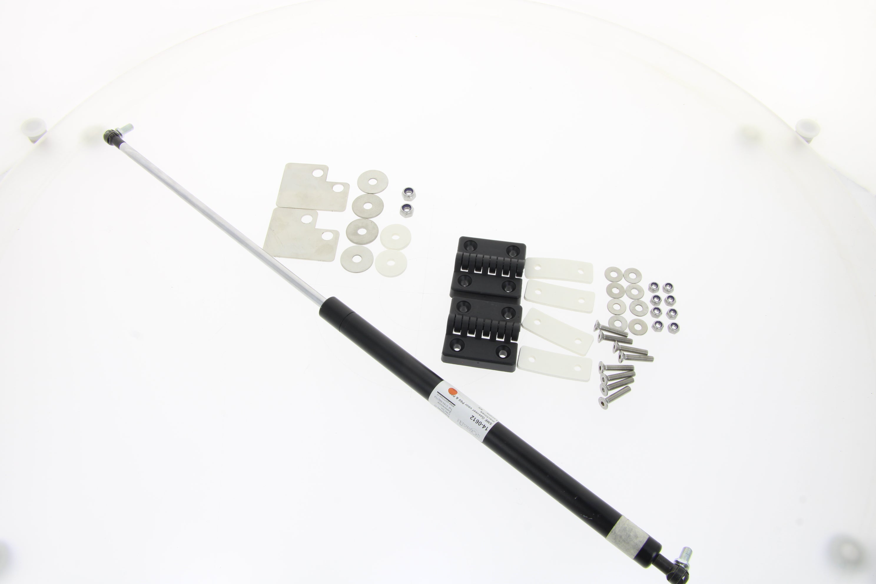 TEKNOX pair of hinges with shock absorber assembly for cover P and SIMPLEX models