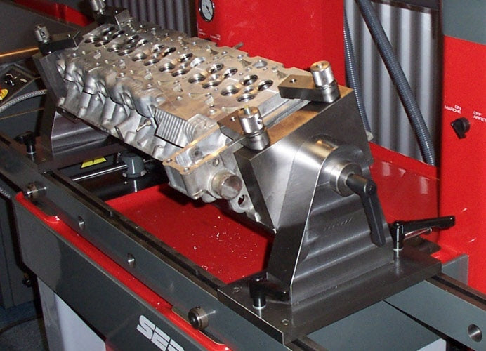 PME roll-over fixture (unpainted) for SERDI-machines
