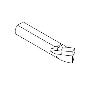 COMEC Ø 10 x 40 mm 30° chamfering tool