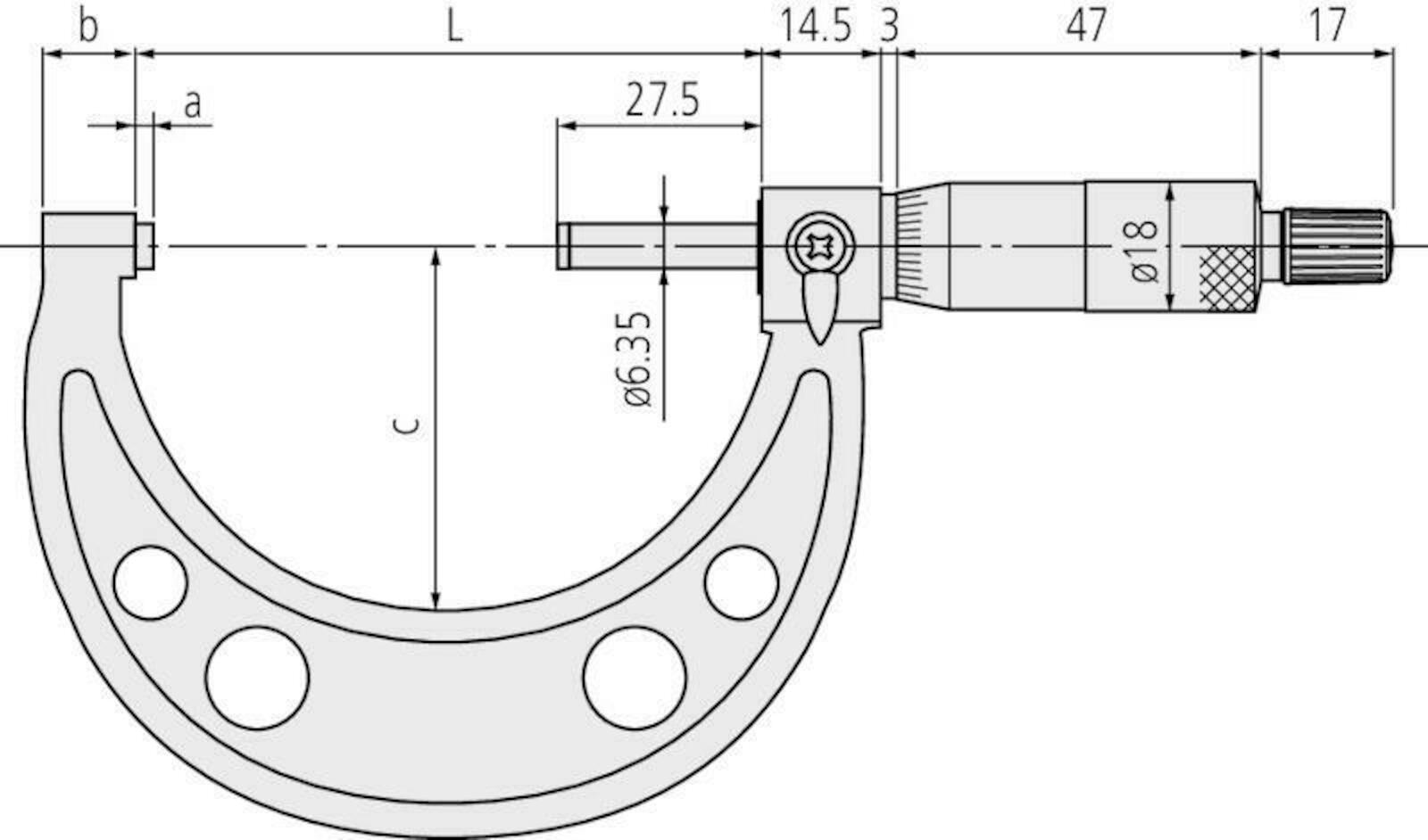 MITUTOYO outside micrometer 25-50mm