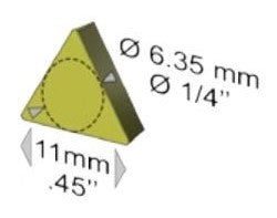 SERDI Full CBN cutting bit 11mm