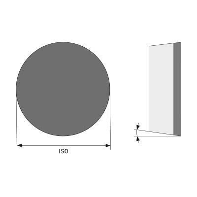 PME CBN solid round insert 9,52 mm (Tapered Shape)
