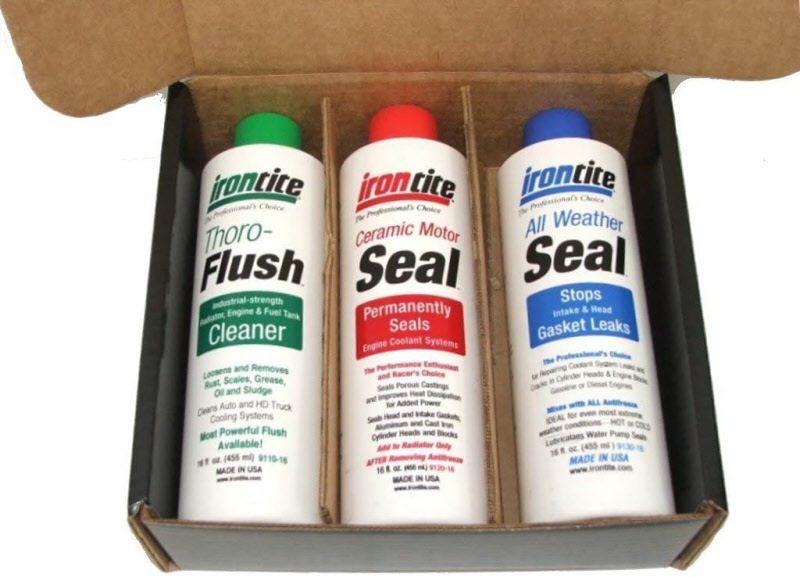 Irontite 3 Pack Additives:Thoro-Flush, Ceramic Motor Seal, All Weather Seal