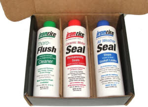 Irontite 3 Pack Additives:Thoro-Flush, Ceramic Motor Seal, All Weather Seal